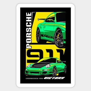 Porsche 911 GT3 RS Racing Car Magnet